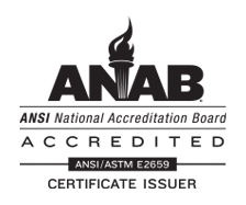 ANSI accredited #1246
